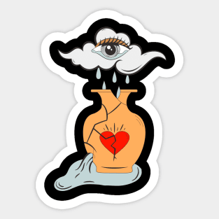 Broken heart Sticker